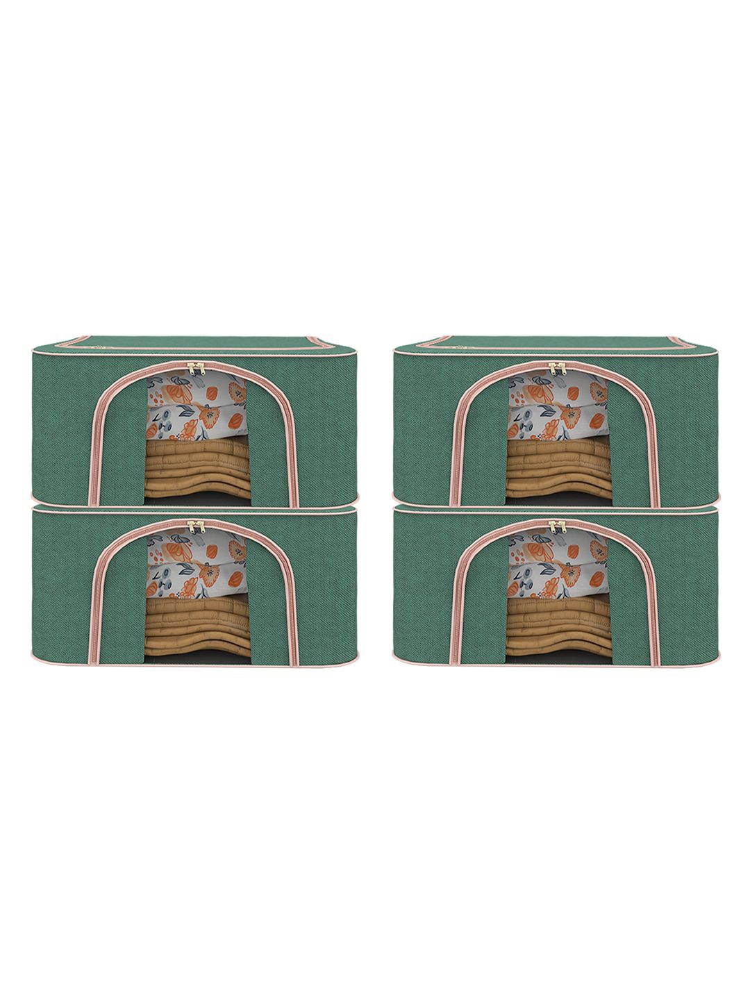 Kuber Industries Green 4 Pieces Reusable Foldable Drawer Organisers With Handles 66Ltr
Kuber Industries Green 4 Pieces Reusable Foldable Drawer Organisers With Handles 66Ltr