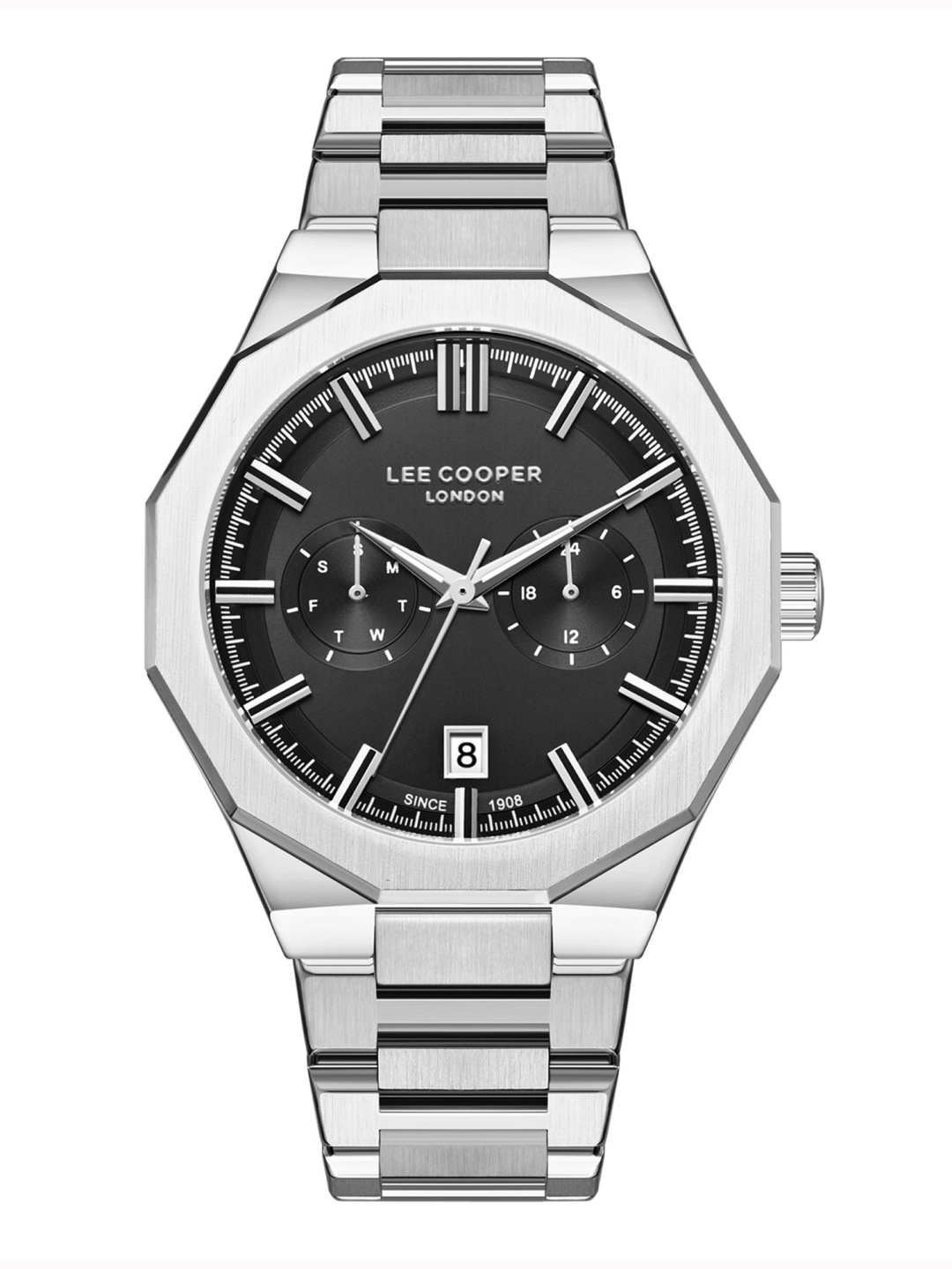 Lee Cooper Men Brass Dial & Stainless Steel Bracelet Style Straps Analogue Multi Function Watch LC08018.350, Black
Lee Cooper Men Brass Dial & Stainless Steel Bracelet Style Straps Analogue Multi Function Watch LC08018.350, Black