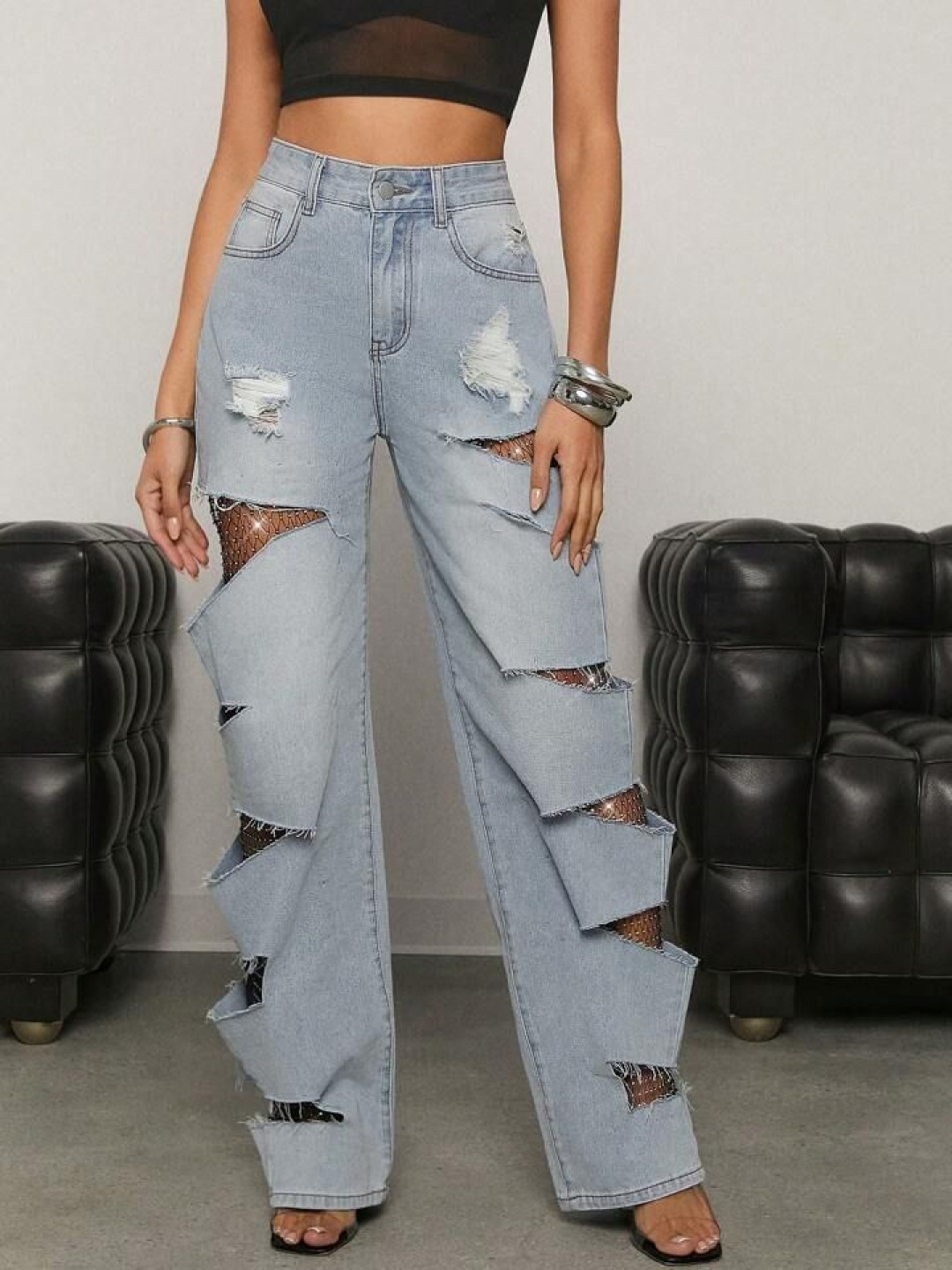 Wear Your Words Rockstar Women High-Rise Highly Distressed Light Fade Embellished Jeans, Blue
Wear Your Words Rockstar Women High-Rise Highly Distressed Light Fade Embellished Jeans, Blue