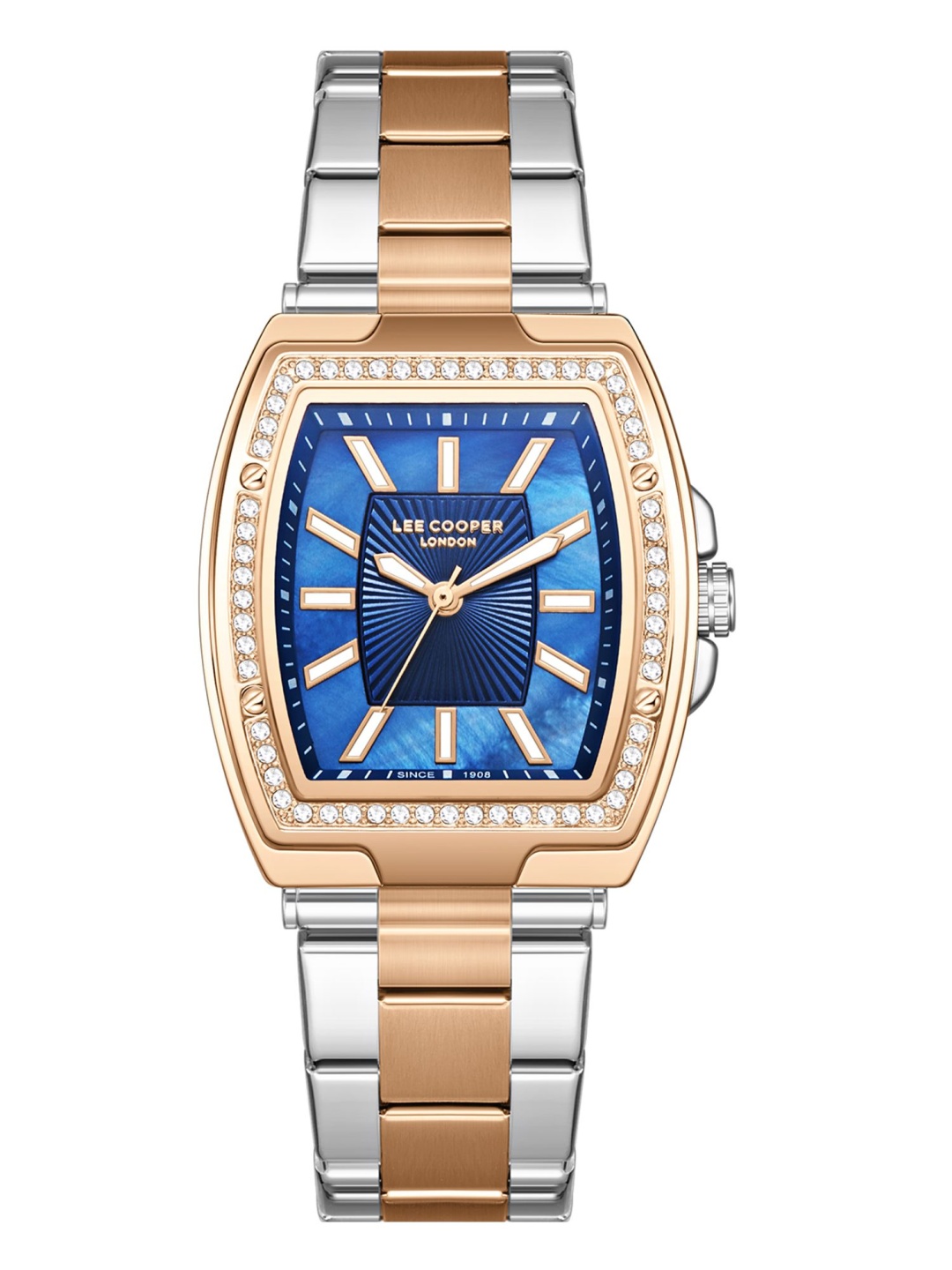 Lee Cooper Women Brass Dial & Stainless Steel Bracelet Style Straps Analogue Watch LC08058.590, Blue
Lee Cooper Women Brass Dial & Stainless Steel Bracelet Style Straps Analogue Watch LC08058.590, Blue