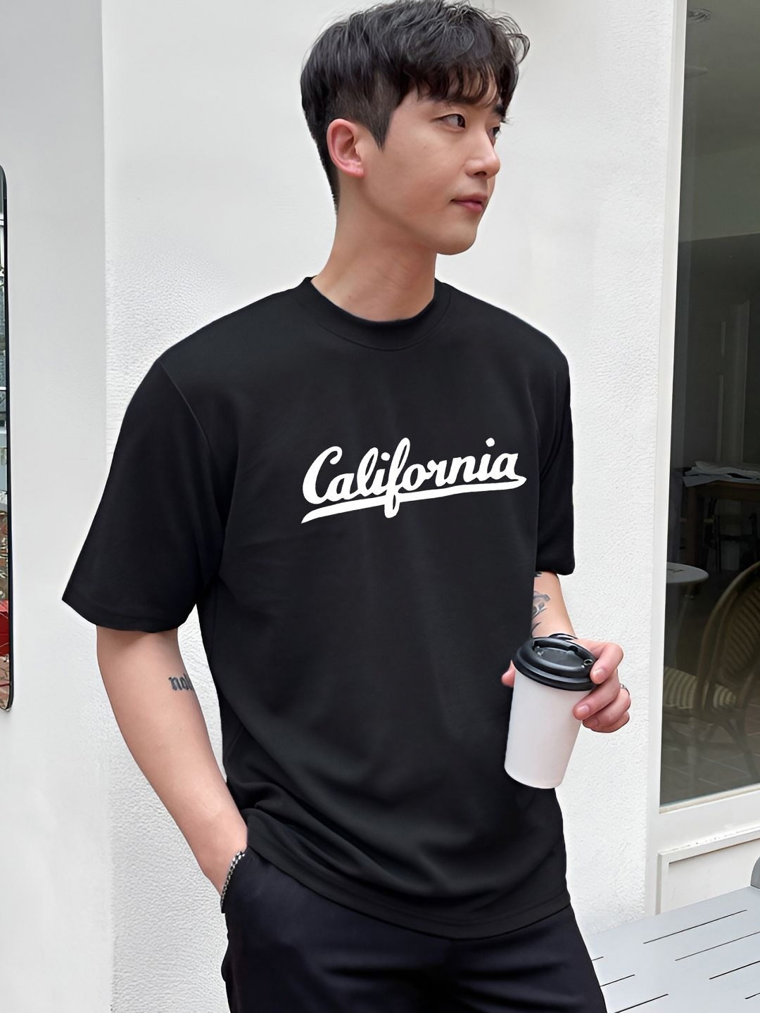 madfrog Men Typography Printed Round Neck Cotton Oversized T-shirt, Black
madfrog Men Typography Printed Round Neck Cotton Oversized T-shirt, Black