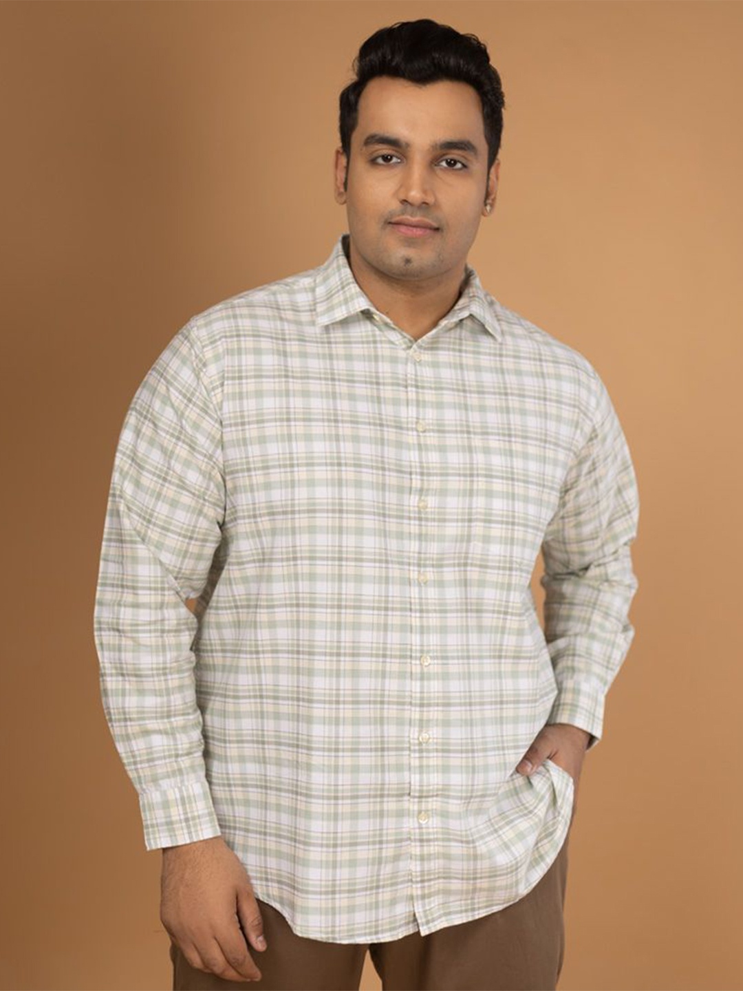 Sizeupp Men Plus Size Standard Oversized Fit Tartan Checked Cotton Casual Shirt, Fluorescent green
Sizeupp Men Plus Size Standard Oversized Fit Tartan Checked Cotton Casual Shirt, Fluorescent green