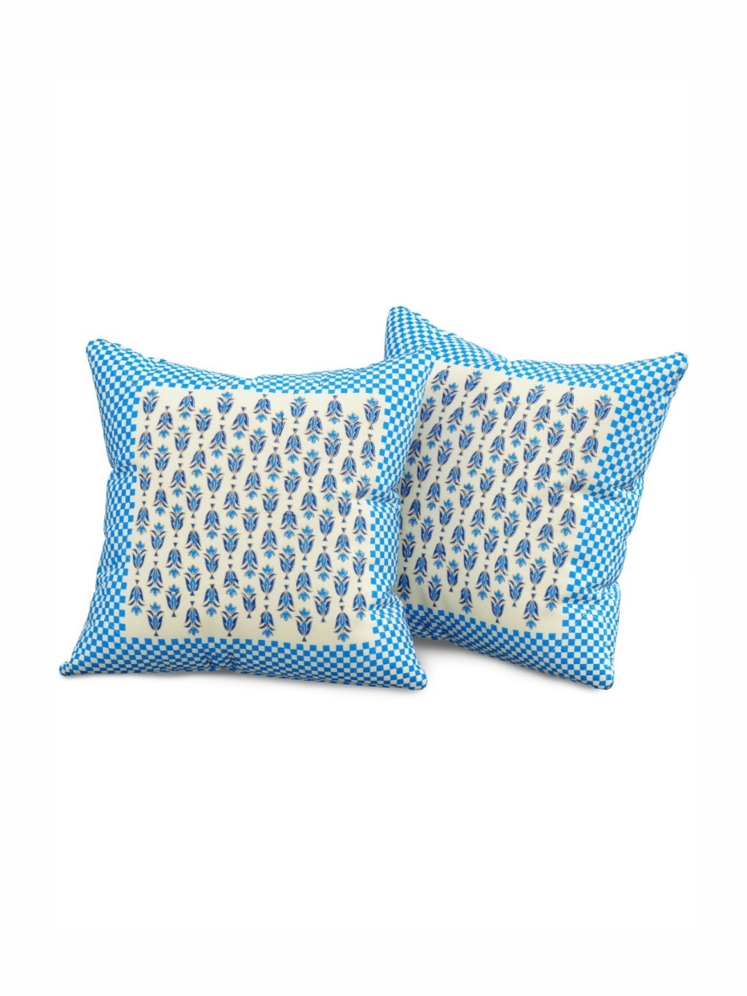 The Craft Monk Blue & White Floral Printed 2 Pieces Cotton Square Cushion Covers
The Craft Monk Blue & White Floral Printed 2 Pieces Cotton Square Cushion Covers