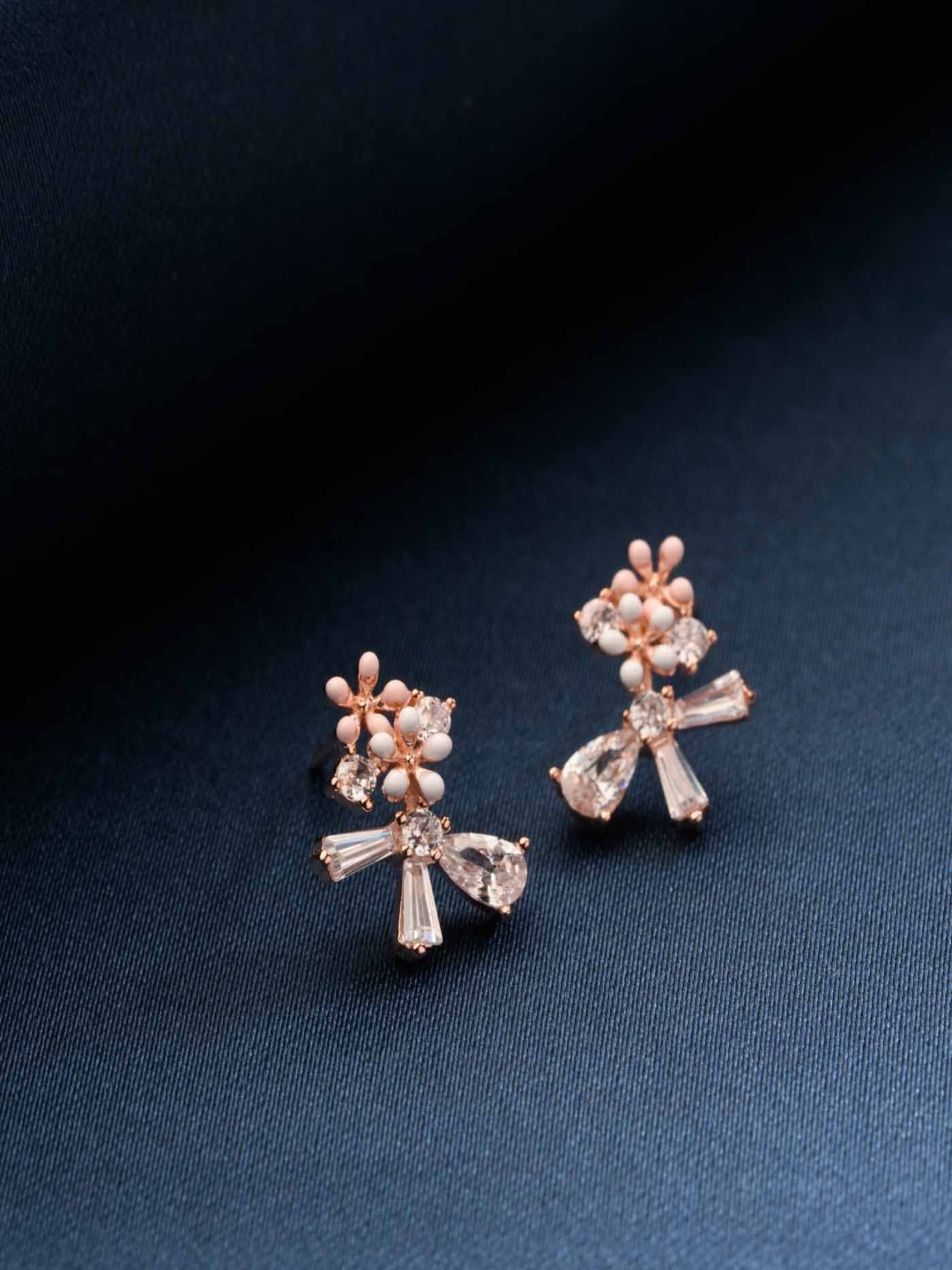 Gargi by P. N. Gadgil & Sons 925 Sterling Silver Contemporary Shaped Studs, Rose gold
Gargi by P. N. Gadgil & Sons 925 Sterling Silver Contemporary Shaped Studs, Rose gold