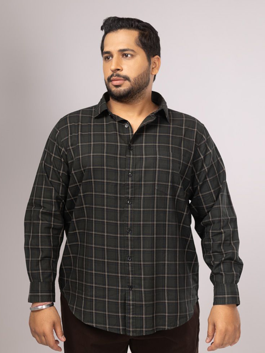 Sizeupp Men Plus Size Standard Oversized Fit Tartan Checked Cotton Casual Shirt, Green
Sizeupp Men Plus Size Standard Oversized Fit Tartan Checked Cotton Casual Shirt, Green