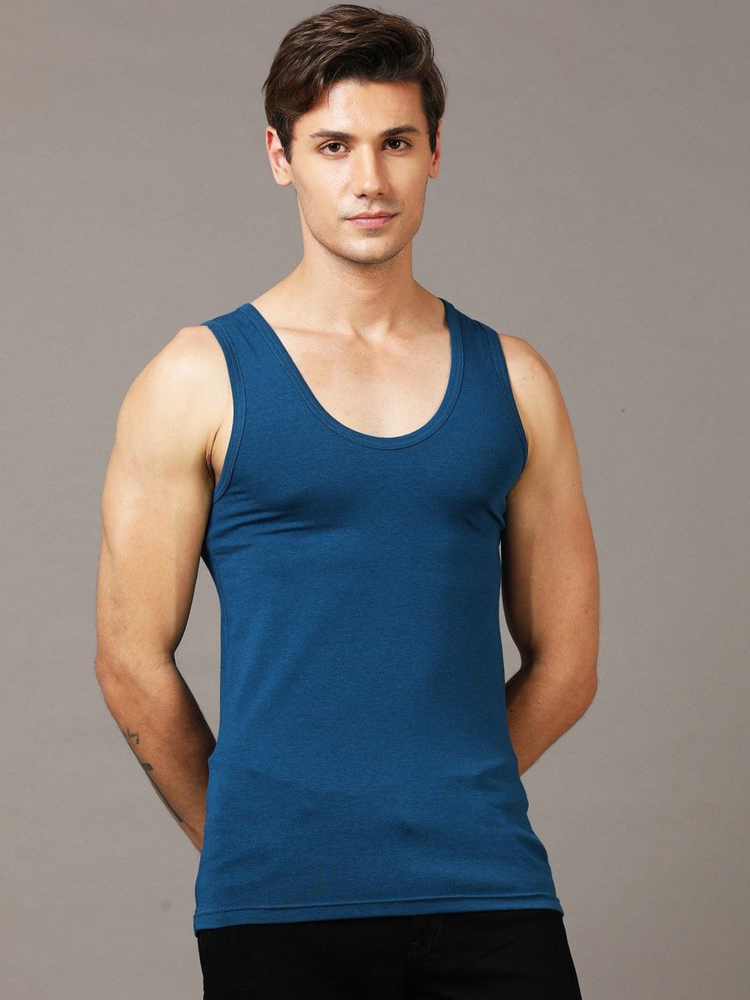NEVER NEUD Men Anti-Bacterial Ultra Soft Innerwear Vests NN04-M1804-L, Blue
NEVER NEUD Men Anti-Bacterial Ultra Soft Innerwear Vests NN04-M1804-L, Blue