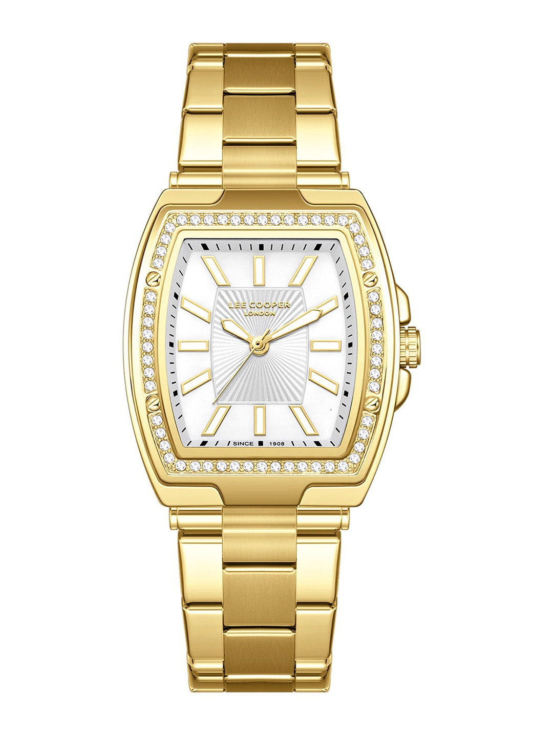 Lee Cooper Women Brass Dial & Stainless Steel Bracelet Style Straps Analogue Watch LC08058.120, Silver
Lee Cooper Women Brass Dial & Stainless Steel Bracelet Style Straps Analogue Watch LC08058.120, Silver