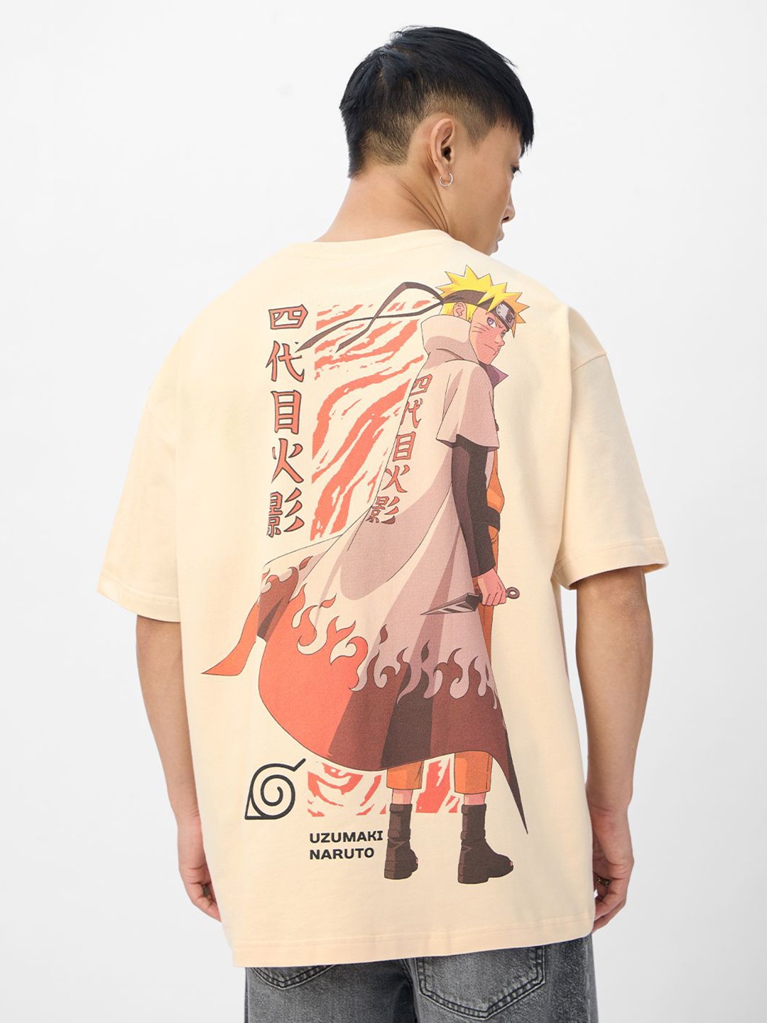 The Souled Store Men Naruto Graphic Printed Round Neck Cotton Oversized T-shirt, Cream
The Souled Store Men Naruto Graphic Printed Round Neck Cotton Oversized T-shirt, Cream