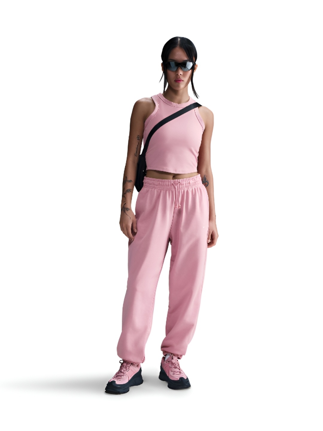 Nike Sportswear Phoenix Fleece Women High-Waisted Oversized French Terry Tracksuit, Pink
Nike Sportswear Phoenix Fleece Women High-Waisted Oversized French Terry Tracksuit, Pink