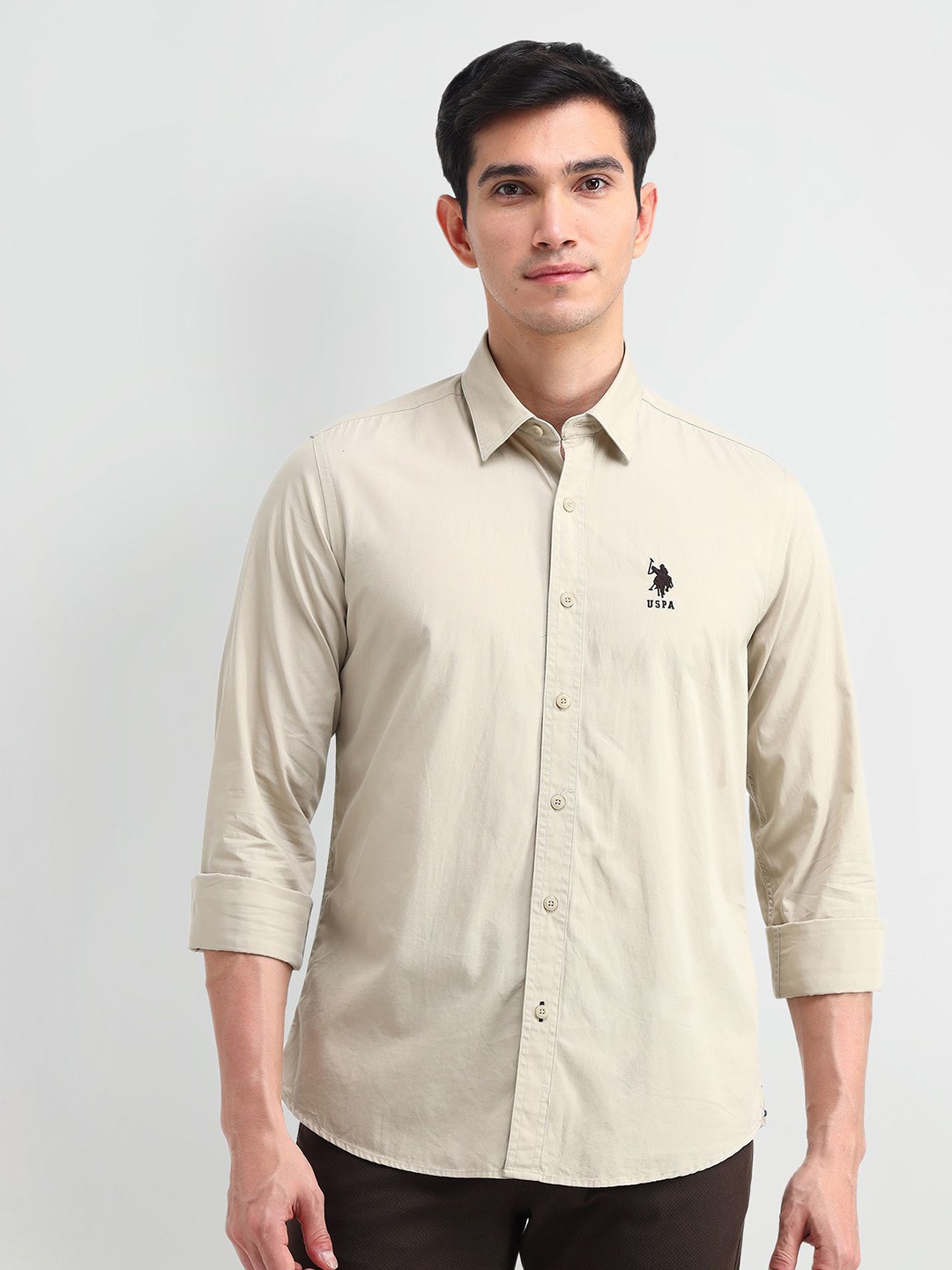 U.S. Polo Assn. Denim Co. Men Manhattan Fit Spread Collar Solid Cotton Casual Shirt, Brown
U.S. Polo Assn. Denim Co. Men Manhattan Fit Spread Collar Solid Cotton Casual Shirt, Brown