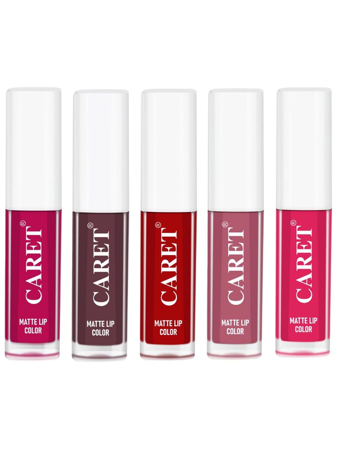 CARET ORGANIC Set Of 5 Smudge Proof Liquid Matte Lipsticks -10 ml - 5 - 7 - 3 - 2 - 4, Pink
CARET ORGANIC Set Of 5 Smudge Proof Liquid Matte Lipsticks -10 ml - 5 - 7 - 3 - 2 - 4, Pink