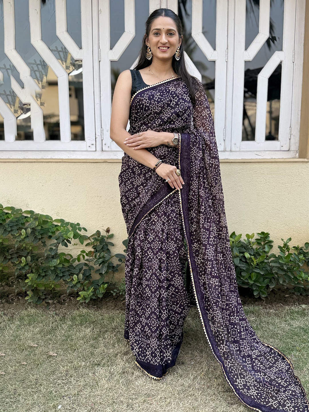 A TO Z CART Ethnic Motifs Printed Pure Chiffon Saree, Purple
A TO Z CART Ethnic Motifs Printed Pure Chiffon Saree, Purple