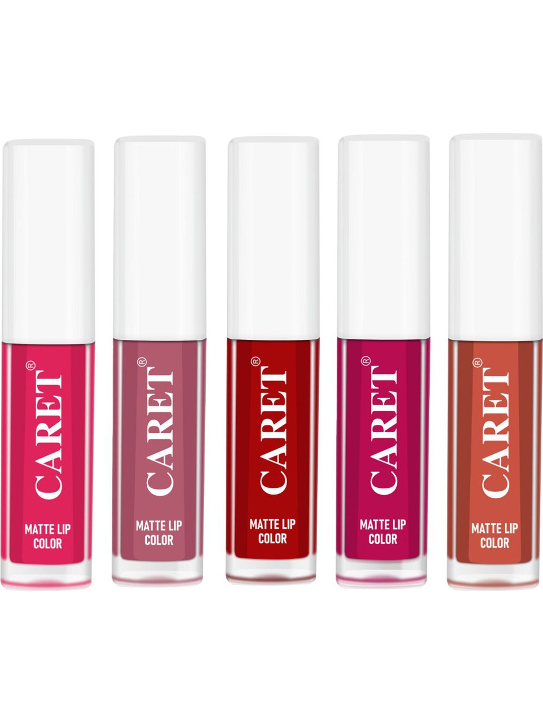 CARET ORGANIC Set Of 5 Super-Pigmented Liquid Matte Lipsticks - 10 ml - 4 - 2 - 3 - 5 - 6, Pink
CARET ORGANIC Set Of 5 Super-Pigmented Liquid Matte Lipsticks - 10 ml - 4 - 2 - 3 - 5 - 6, Pink
