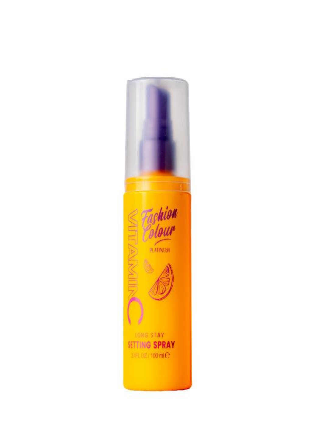 Fashion Colour Platinum Vitamin C Long Stay Setting Spray - 100ml, Orange
Fashion Colour Platinum Vitamin C Long Stay Setting Spray - 100ml, Orange