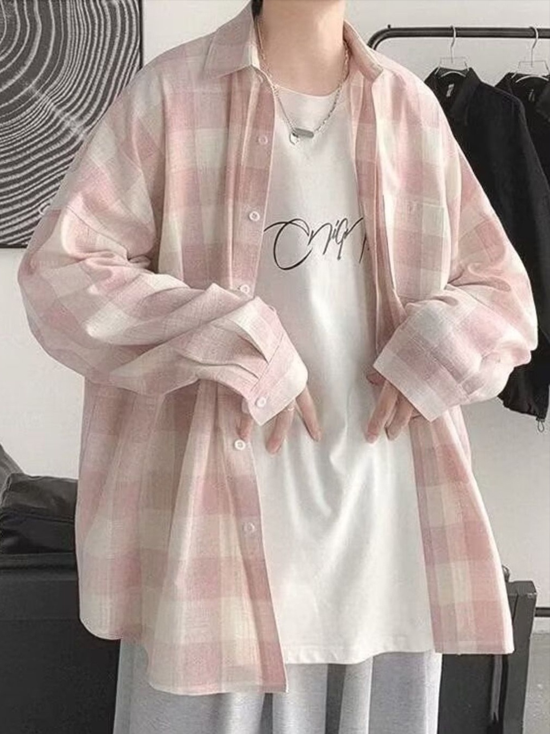 StyleCast Men Standard Oversized Fit Spread Collar Buffalo Checked Casual Shirt, Pink
StyleCast Men Standard Oversized Fit Spread Collar Buffalo Checked Casual Shirt, Pink