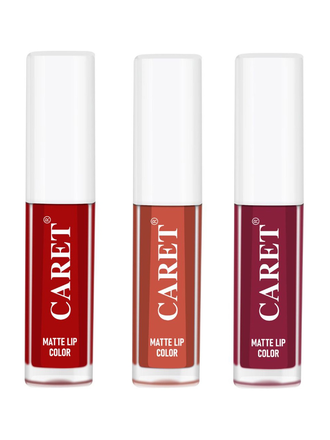 CARET ORGANIC Set Of 3 Super-Pigmented Liquid Matte Lipsticks - 2 ml Each - Shade 3-6-7, Red
CARET ORGANIC Set Of 3 Super-Pigmented Liquid Matte Lipsticks - 2 ml Each - Shade 3-6-7, Red