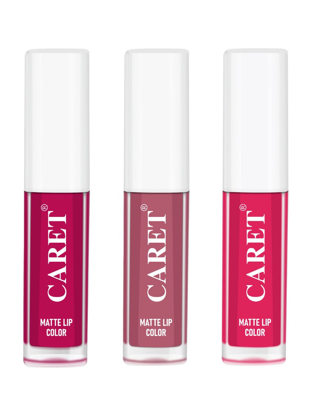 CARET ORGANIC Set Of 3 Super-Pigmented Quick Dry Liquid Matte Lipsticks - 6 ml - 5 - 2 - 4, Pink
CARET ORGANIC Set Of 3 Super-Pigmented Quick Dry Liquid Matte Lipsticks - 6 ml - 5 - 2 - 4, Pink