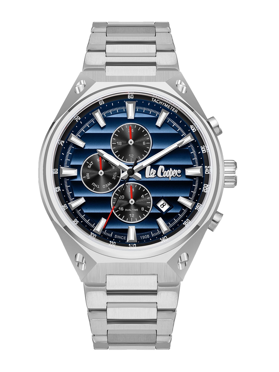 Lee Cooper Men Brass Dial & Stainless Steel Bracelet Style Straps Analogue Multi Function Watch LC08026.390, Blue
Lee Cooper Men Brass Dial & Stainless Steel Bracelet Style Straps Analogue Multi Function Watch LC08026.390, Blue