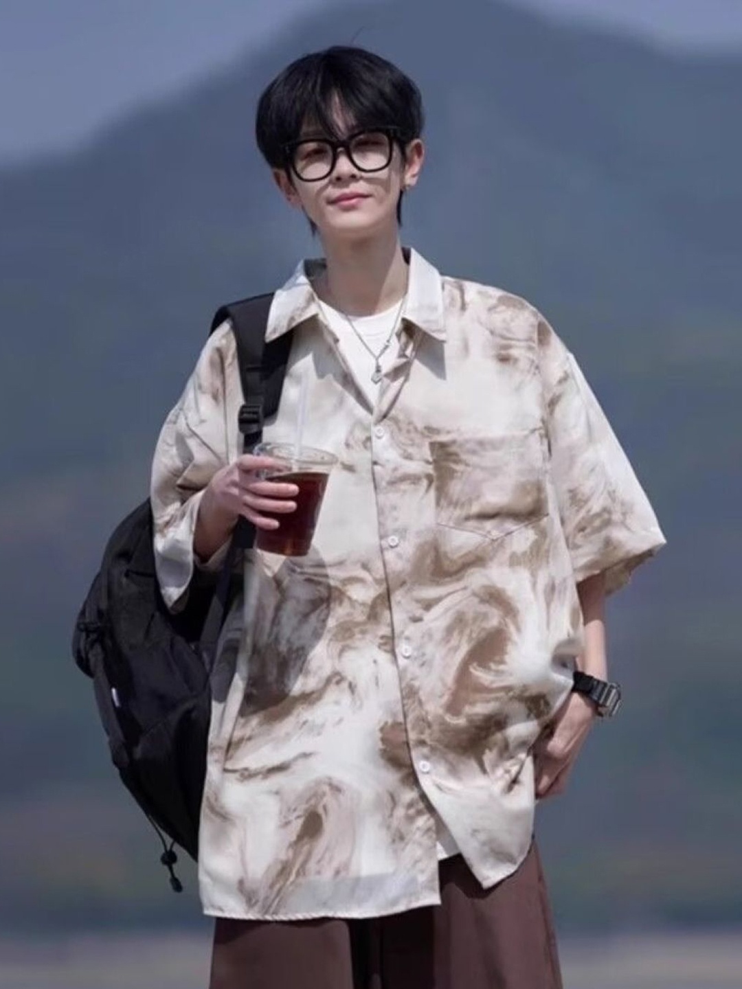 StyleCast Men Standard Oversized Fit Spread Collar Abstract Printed Casual Shirt, Brown
StyleCast Men Standard Oversized Fit Spread Collar Abstract Printed Casual Shirt, Brown