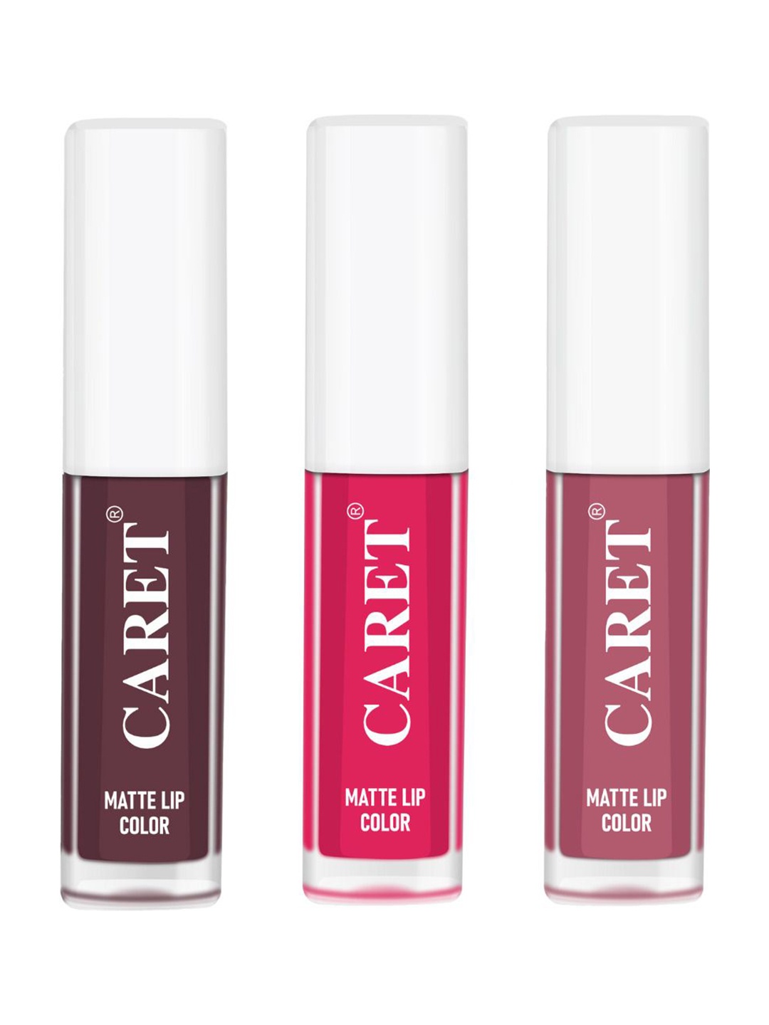 CARET ORGANIC Set Of 3 Super-Pigmented Liquid Matte Lipsticks - 6 ml - 7 - 4 - 2, Pink
CARET ORGANIC Set Of 3 Super-Pigmented Liquid Matte Lipsticks - 6 ml - 7 - 4 - 2, Pink