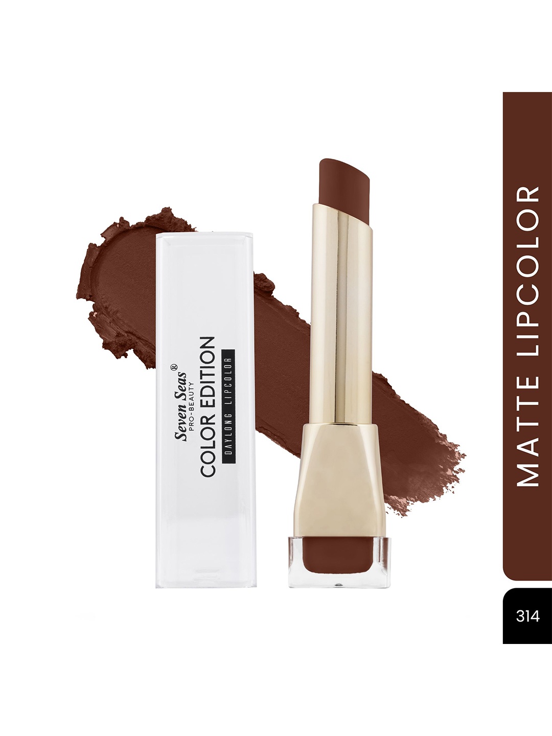 Seven Seas Color Edition Day Long Waterproof Lip Color - 3.5 g- Apple Candy - 314, Brown
Seven Seas Color Edition Day Long Waterproof Lip Color - 3.5 g- Apple Candy - 314, Brown