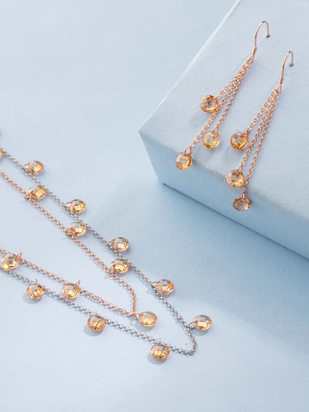 Gargi by P. N. Gadgil & Sons 925 Sterling Silver Artificial Stones Beaded Jewellery Set, Gold
Gargi by P. N. Gadgil & Sons 925 Sterling Silver Artificial Stones Beaded Jewellery Set, Gold