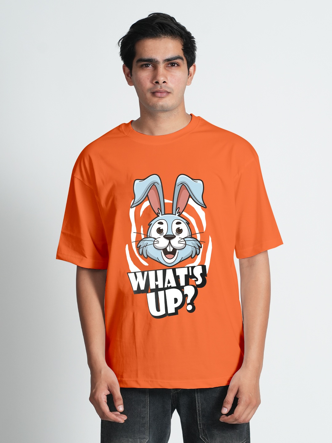 Bloopers Store Graphic Printed Round Neck Short Sleeves Cotton Oversized T-shirt, Orange
Bloopers Store Graphic Printed Round Neck Short Sleeves Cotton Oversized T-shirt, Orange