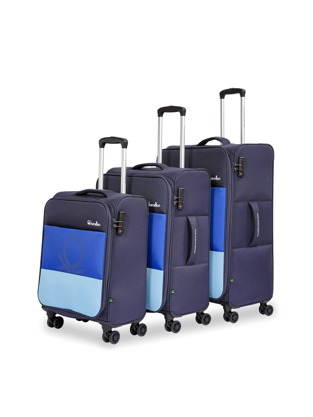 United Colors of Benetton Archimedes Plus Set Of 3 Printed Soft Sided Trolley Bags, Navy blue
United Colors of Benetton Archimedes Plus Set Of 3 Printed Soft Sided Trolley Bags, Navy blue