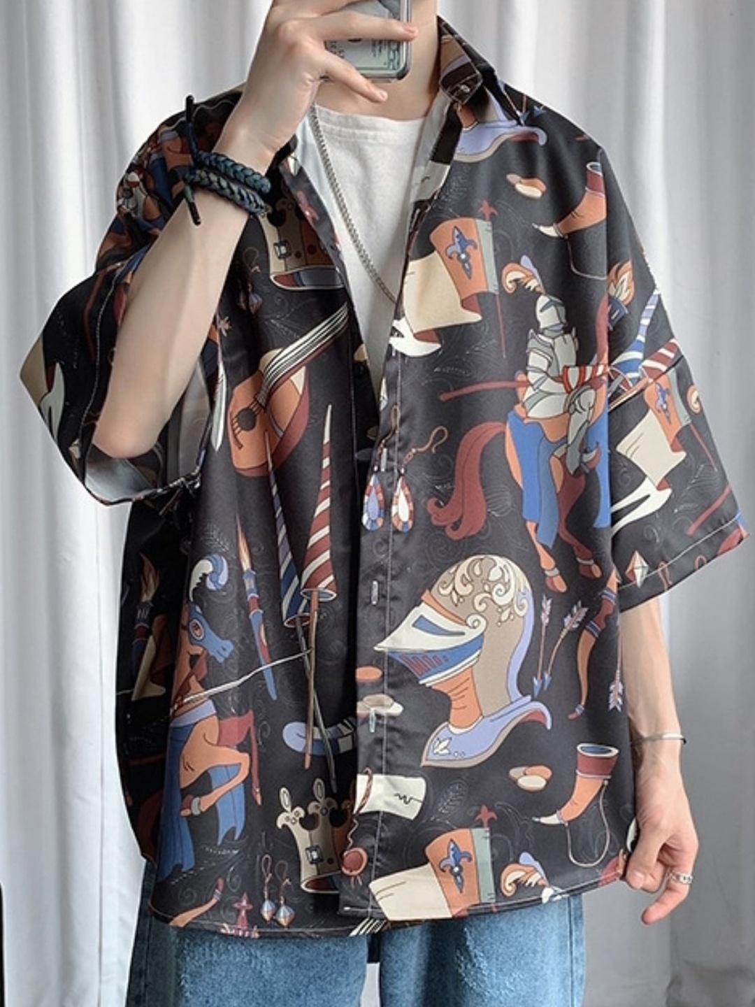 StyleCast Men Standard Oversized Fit Spread Collar Floral Printed Casual Shirt, Black
StyleCast Men Standard Oversized Fit Spread Collar Floral Printed Casual Shirt, Black