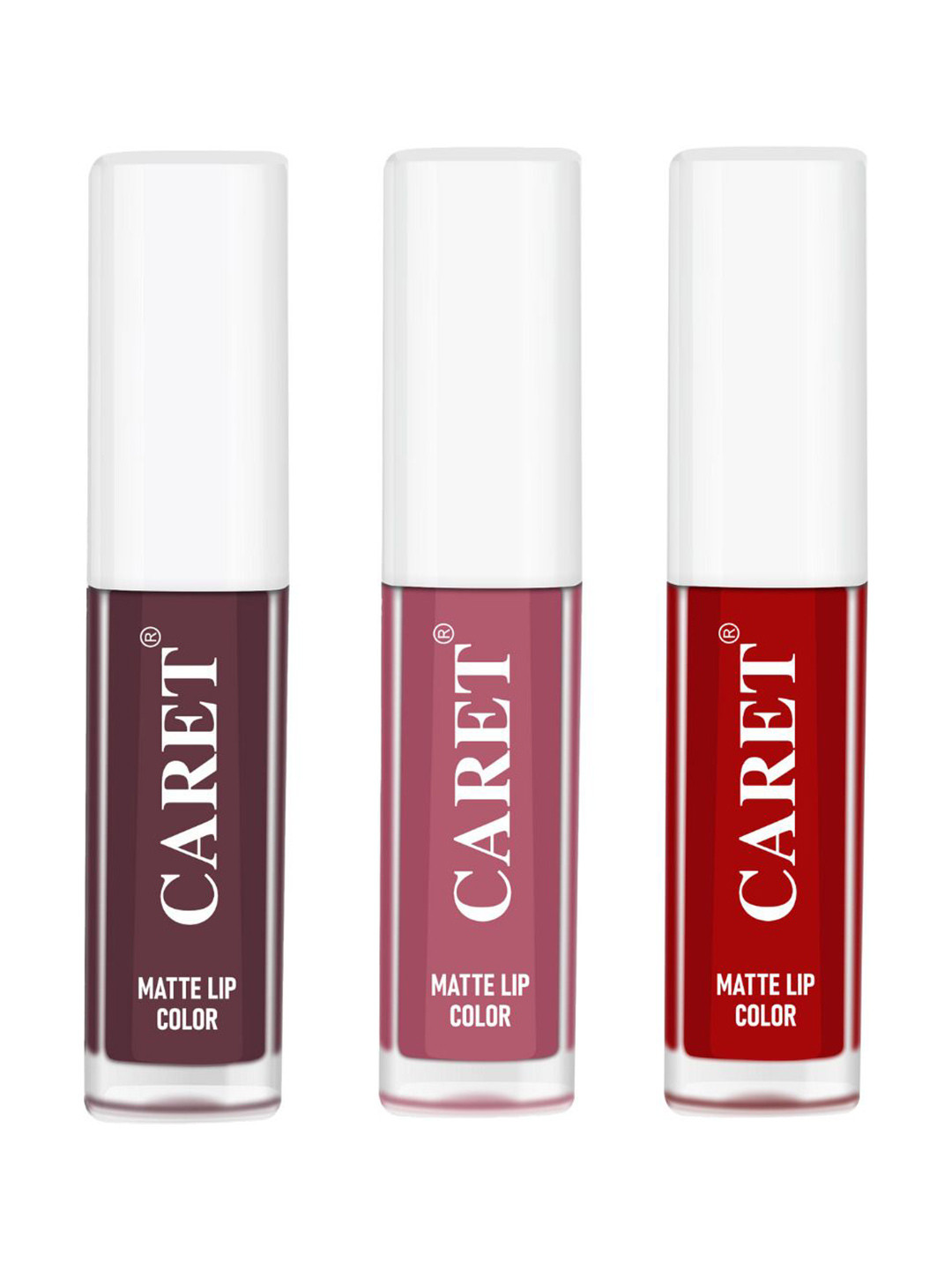 CARET ORGANIC Set Of 3 Super-Pigmented Liquid Matte Lipsticks - 6 ml - 7 - 2 3, Purple
CARET ORGANIC Set Of 3 Super-Pigmented Liquid Matte Lipsticks - 6 ml - 7 - 2 3, Purple