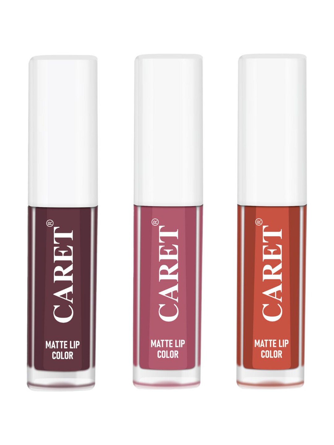 CARET ORGANIC Set Of 3 Long Lasting Water Proof Liquid Matte Lipsticks - 2 ml Each - 7-2-6, Brown
CARET ORGANIC Set Of 3 Long Lasting Water Proof Liquid Matte Lipsticks - 2 ml Each - 7-2-6, Brown