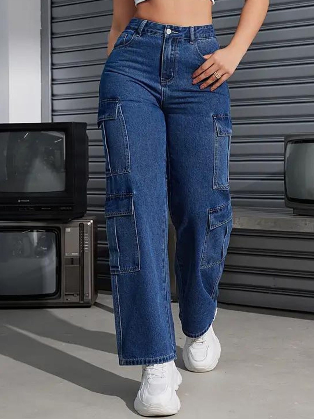 DressBerry Women Comfort Wide Leg High-Rise Light Fade Acid Wash Stretchable Jeans, Blue
DressBerry Women Comfort Wide Leg High-Rise Light Fade Acid Wash Stretchable Jeans, Blue
