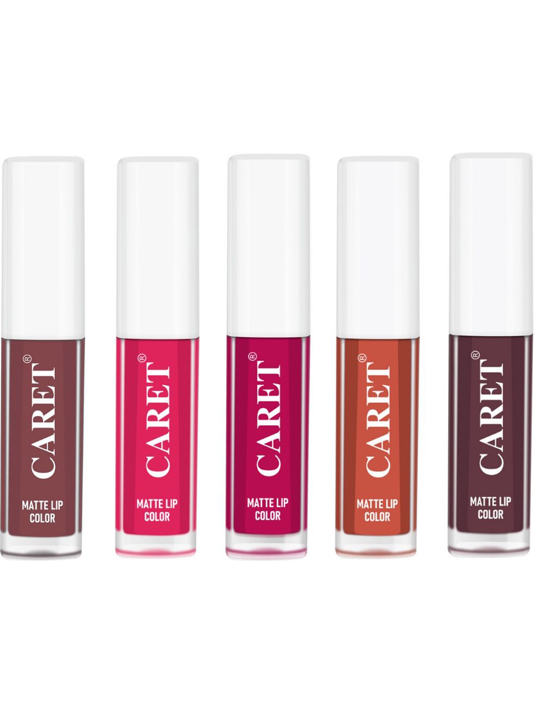 CARET ORGANIC Set Of 5 Liquid Long Lasting Matte Lipsticks - 10 ml - 1 - 4 - 5 - 6 - 7, Pink
CARET ORGANIC Set Of 5 Liquid Long Lasting Matte Lipsticks - 10 ml - 1 - 4 - 5 - 6 - 7, Pink