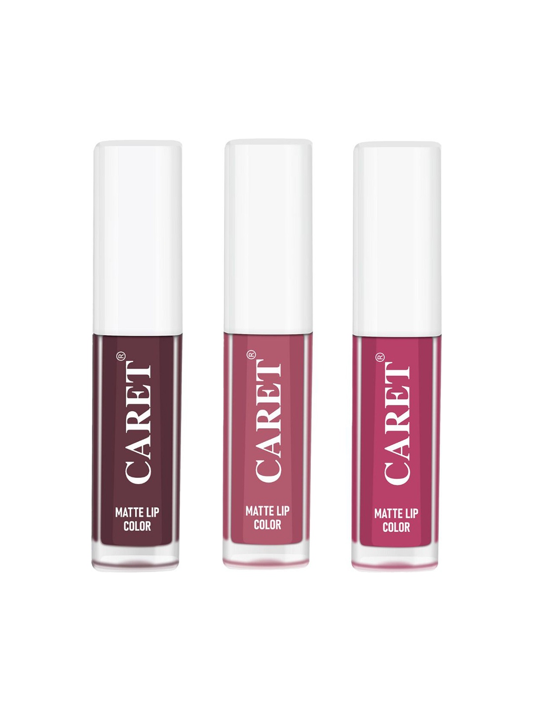 CARET ORGANIC Set Of 3 Super-Pigmented Liquid Matte Lipsticks - 6 ml - 7 - 2 - 8, Maroon
CARET ORGANIC Set Of 3 Super-Pigmented Liquid Matte Lipsticks - 6 ml - 7 - 2 - 8, Maroon