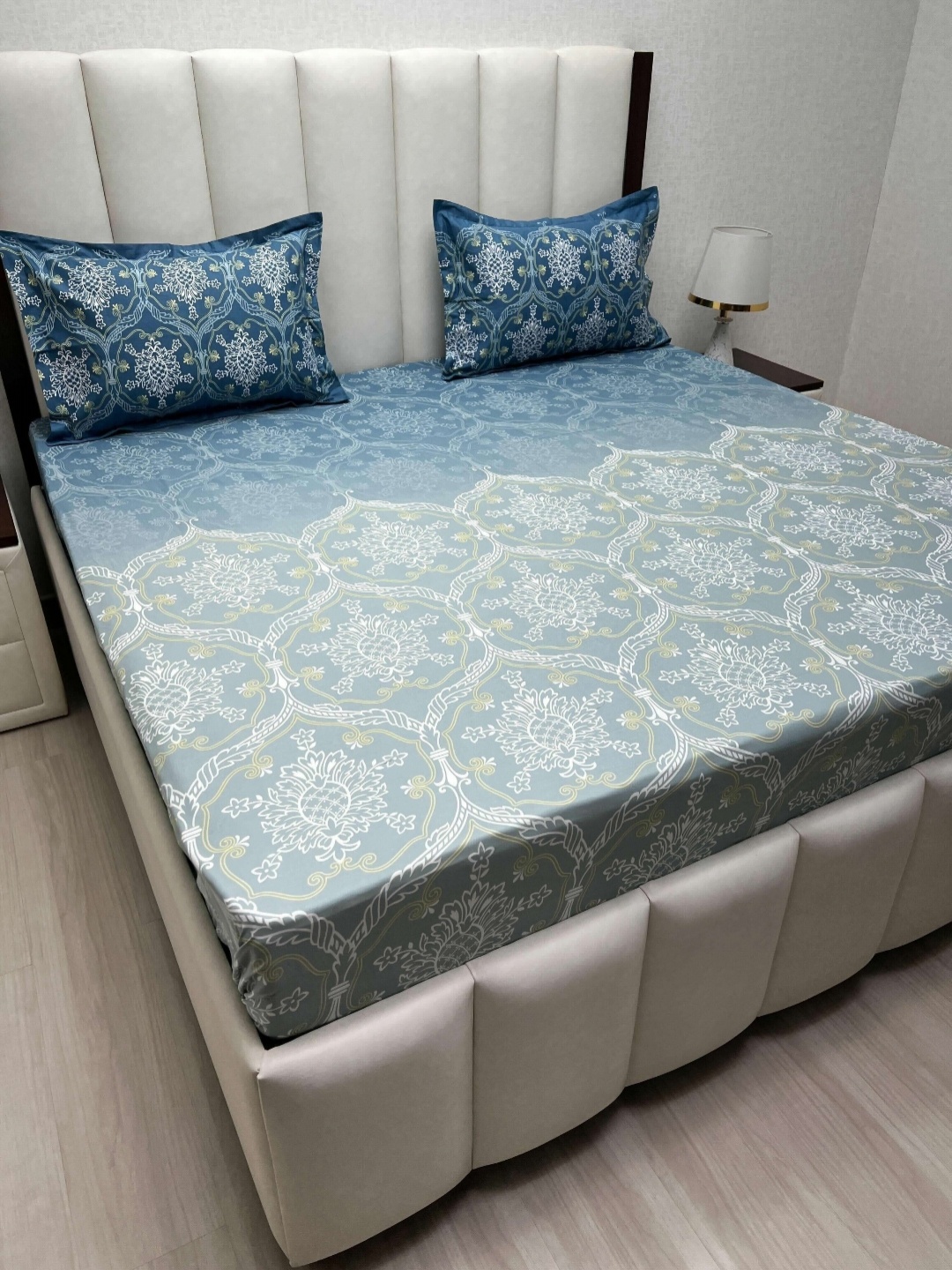 Pure Decor Cotton King Size Double Bed Bedsheet With 2 Pillow Covers 2.74m X 2.74m, Blue
Pure Decor Cotton King Size Double Bed Bedsheet With 2 Pillow Covers 2.74m X 2.74m, Blue