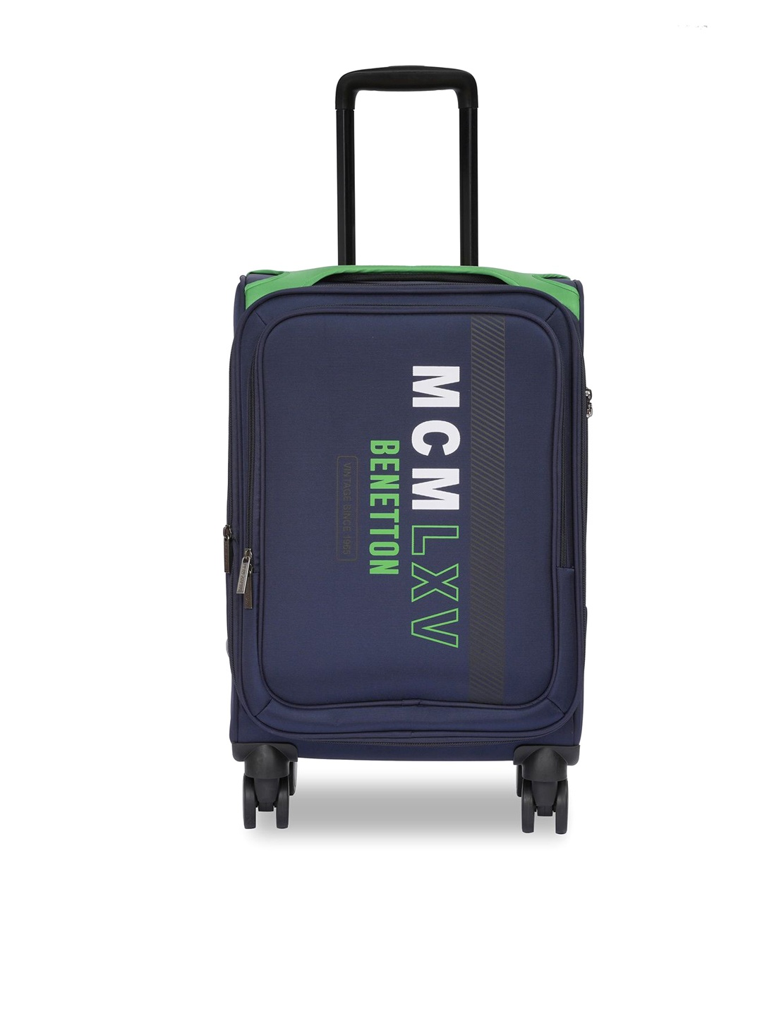 United Colors of Benetton Topaz Plus Printed Soft-Sided Cabin Trolley Bag, Navy blue
United Colors of Benetton Topaz Plus Printed Soft-Sided Cabin Trolley Bag, Navy blue