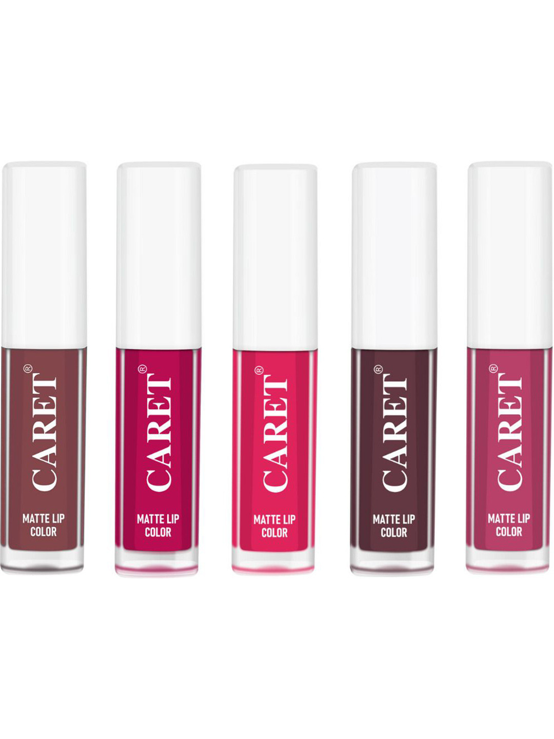CARET ORGANIC Set Of 5 Super-Pigmented Liquid Matte Lipsticks -10 ml -1 -5 -4 -7 -8, Pink
CARET ORGANIC Set Of 5 Super-Pigmented Liquid Matte Lipsticks -10 ml -1 -5 -4 -7 -8, Pink