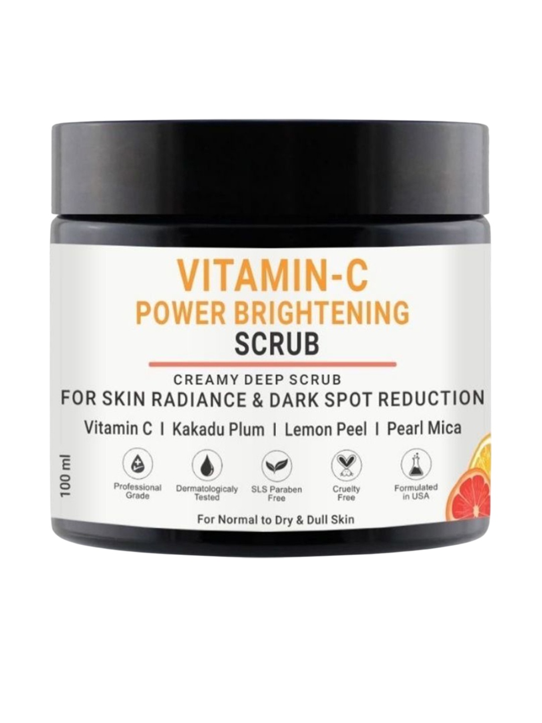 Volamena Vitamin C Power Brightening Face Scrub For Dark Spot Reduction - 100 ml, Orange
Volamena Vitamin C Power Brightening Face Scrub For Dark Spot Reduction - 100 ml, Orange