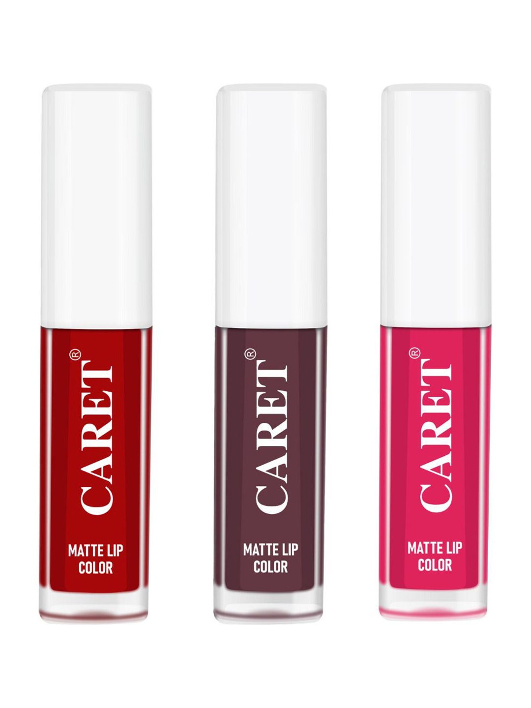 CARET ORGANIC Set Of 3 Super-Pigmented Matte Lipsticks - 2 ml Each- Red 3-Maroon 7-Pink 4
CARET ORGANIC Set Of 3 Super-Pigmented Matte Lipsticks - 2 ml Each- Red 3-Maroon 7-Pink 4