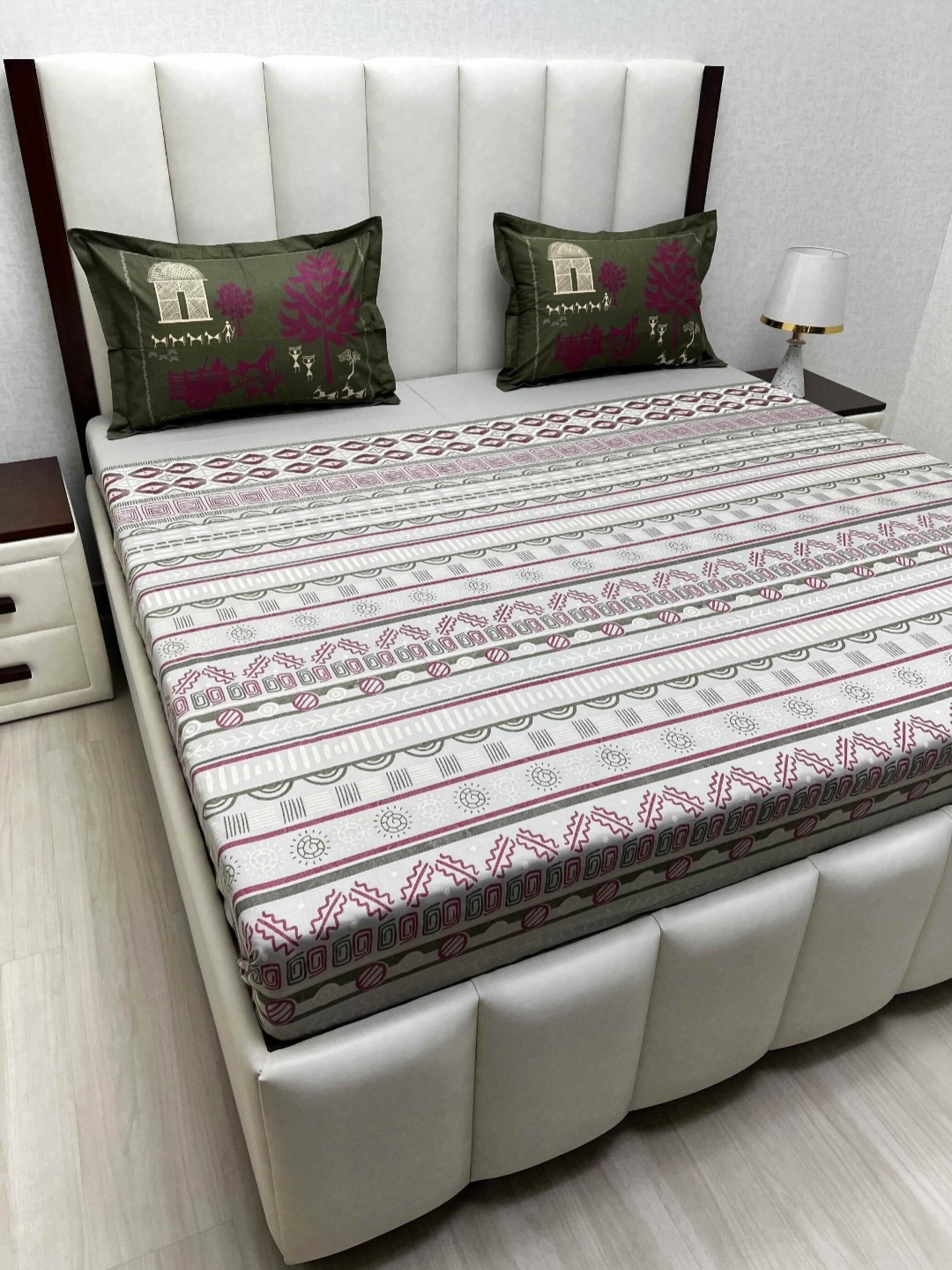 Pure Decor Cotton King Size Double Bed Bedsheet With 2 Pillow Covers 2.74m X 2.74m, Beige
Pure Decor Cotton King Size Double Bed Bedsheet With 2 Pillow Covers 2.74m X 2.74m, Beige