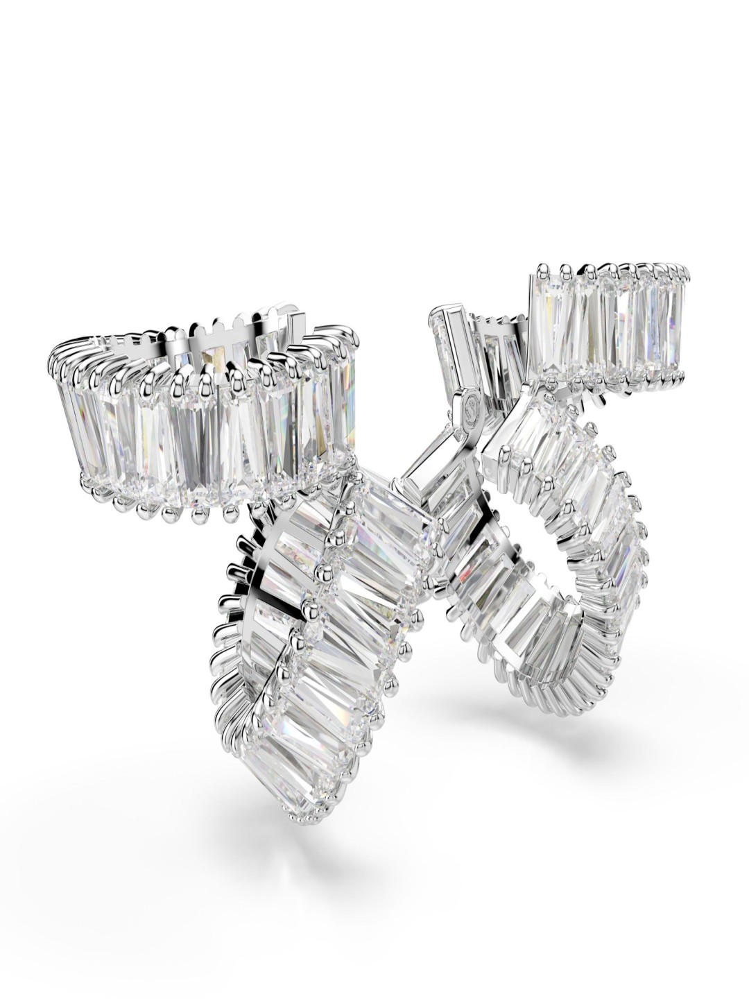 SWAROVSKI CAPSULE Rhodium-Plated Crystal Stones Studded Circular Shaped Ear Cuff, Silver
SWAROVSKI CAPSULE Rhodium-Plated Crystal Stones Studded Circular Shaped Ear Cuff, Silver