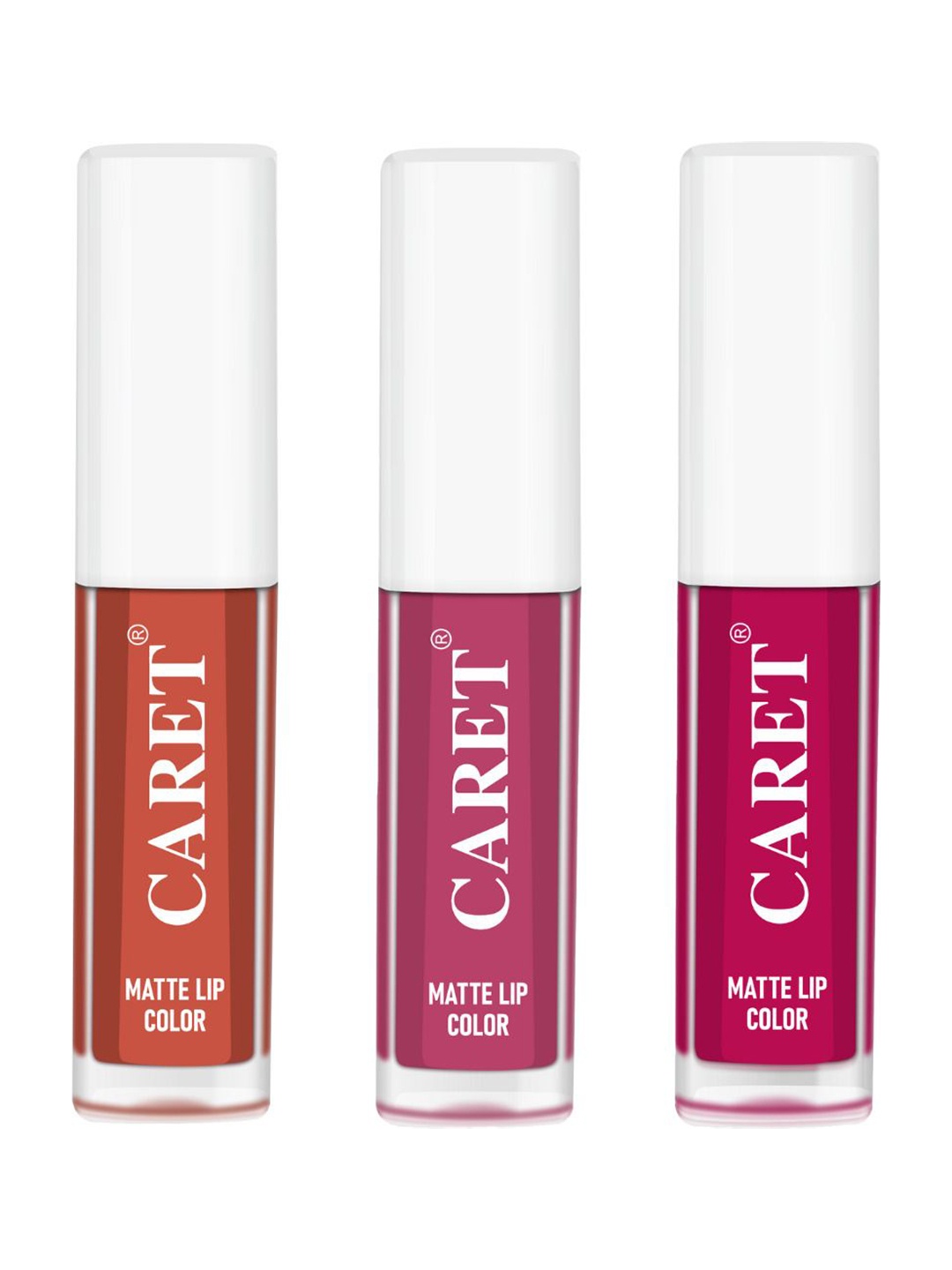CARET ORGANIC Set Of 3 Super-Pigmented Liquid Matte Lipsticks - 2 ml Each - 6-8-5, Pink
CARET ORGANIC Set Of 3 Super-Pigmented Liquid Matte Lipsticks - 2 ml Each - 6-8-5, Pink
