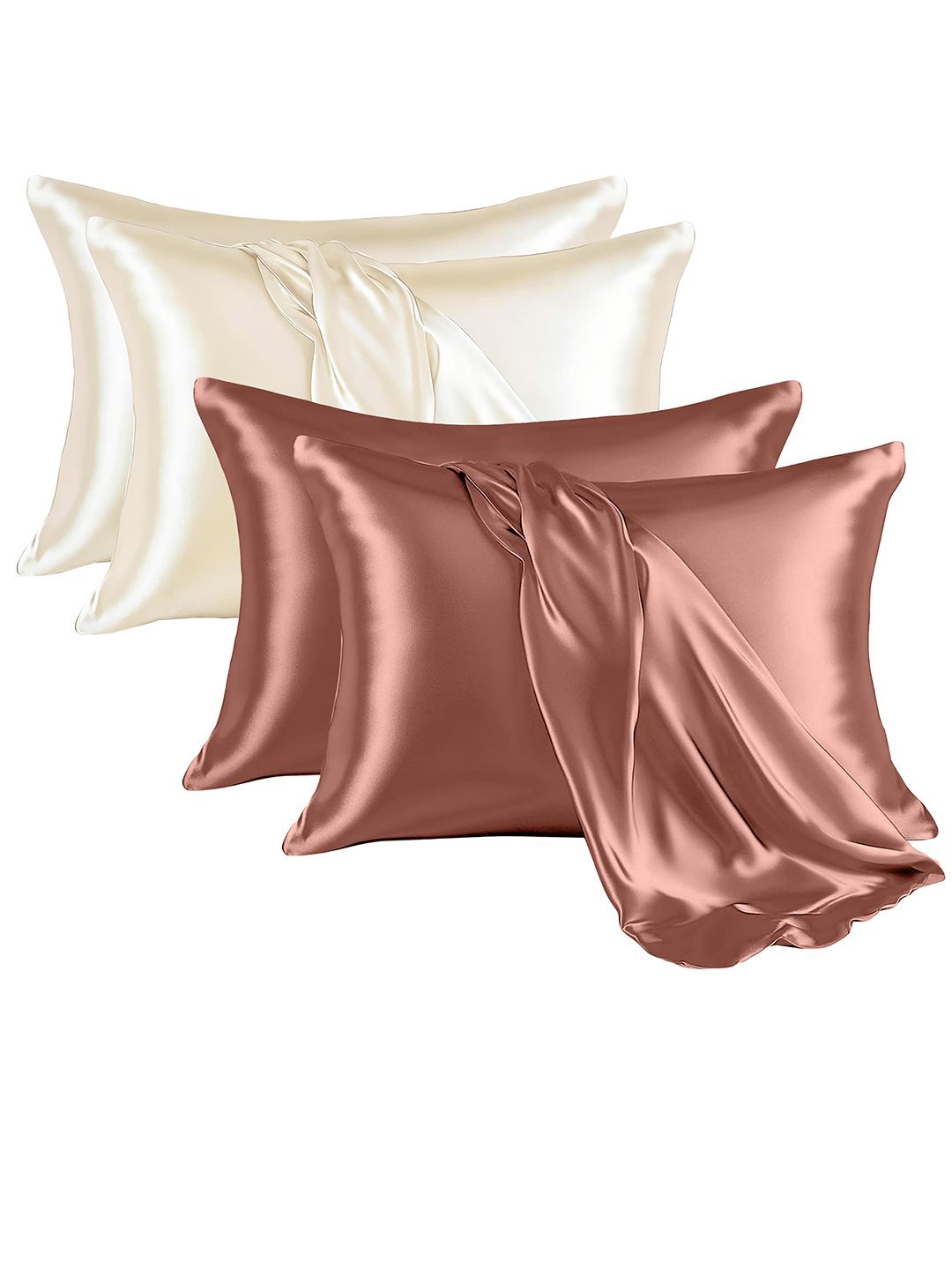 Kuber Industries Copper-Toned & Cream-Coloured 4 Pieces Satin Rectangle Pillow Covers
Kuber Industries Copper-Toned & Cream-Coloured 4 Pieces Satin Rectangle Pillow Covers
