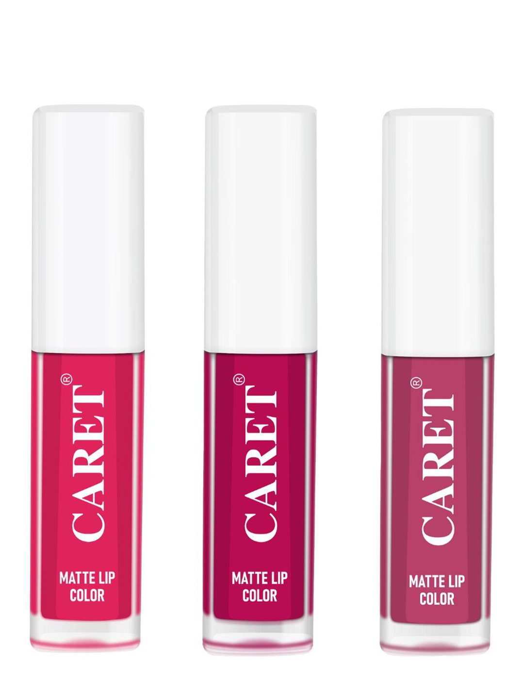 CARET ORGANIC Set Of 3 Super-Pigmented Liquid Matte Lipsticks - 2 ml Each - 4 - 5 - 8, Pink
CARET ORGANIC Set Of 3 Super-Pigmented Liquid Matte Lipsticks - 2 ml Each - 4 - 5 - 8, Pink
