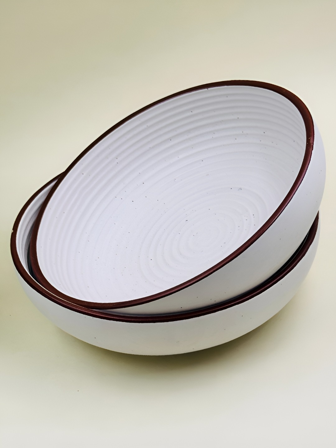 Lupaava White and Brown 2 Pieces Ceramic Matte Microwave Safe Serving Bowl 700 ml Each
Lupaava White and Brown 2 Pieces Ceramic Matte Microwave Safe Serving Bowl 700 ml Each