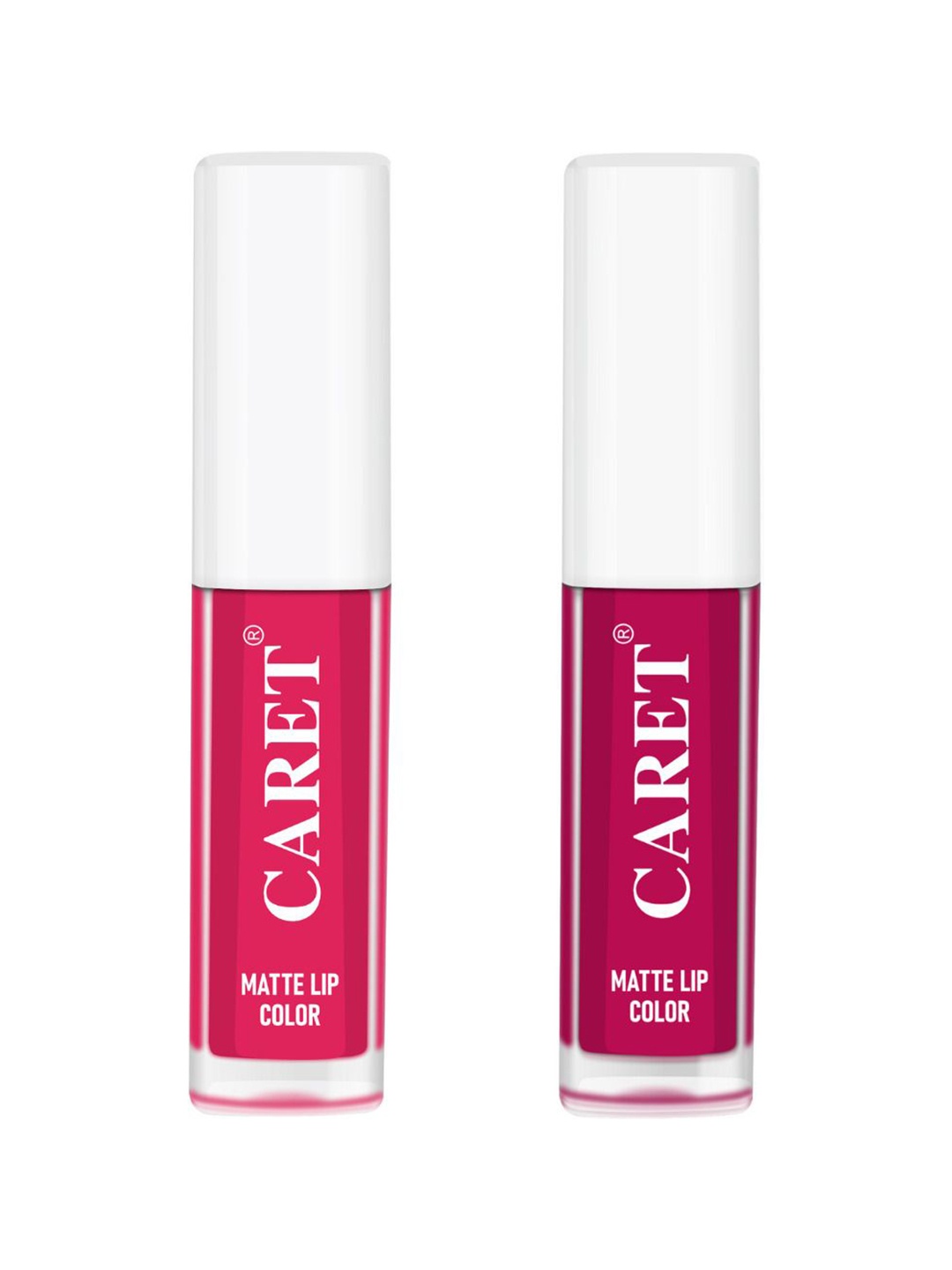 CARET ORGANIC Set Of 2 Super-Pigmented Liquid Matte Lipsticks - 4 ml - Shade 4 & 5, Pink
CARET ORGANIC Set Of 2 Super-Pigmented Liquid Matte Lipsticks - 4 ml - Shade 4 & 5, Pink
