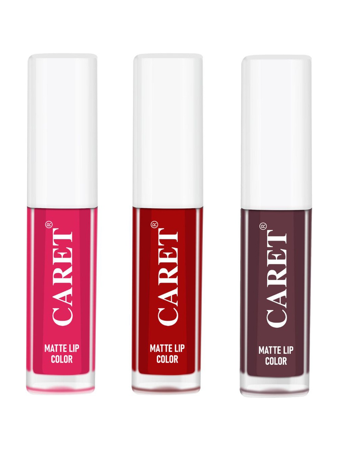 CARET ORGANIC Set Of 3 Super-Pigmented Liquid Matte Lipsticks - 2 ml Each - 4-3-7, Red
CARET ORGANIC Set Of 3 Super-Pigmented Liquid Matte Lipsticks - 2 ml Each - 4-3-7, Red