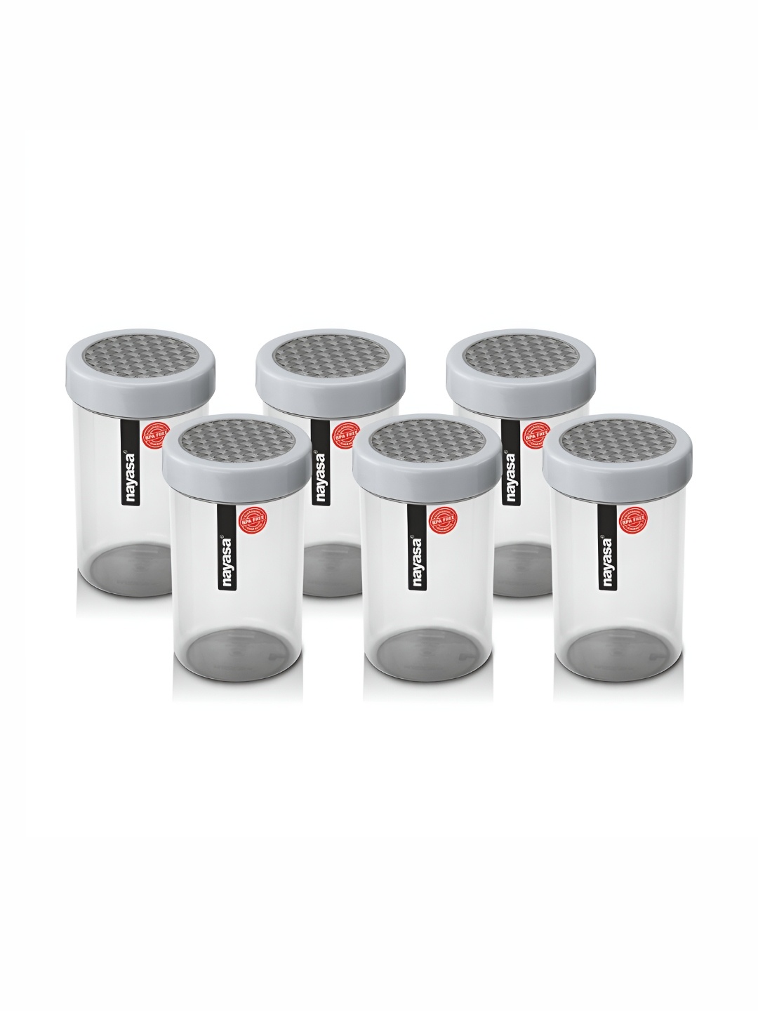 Nayasa Retro Set of 6 Grey Air-Tight Kitchen Storage Plastic Containers - 1 Litre Each
Nayasa Retro Set of 6 Grey Air-Tight Kitchen Storage Plastic Containers - 1 Litre Each