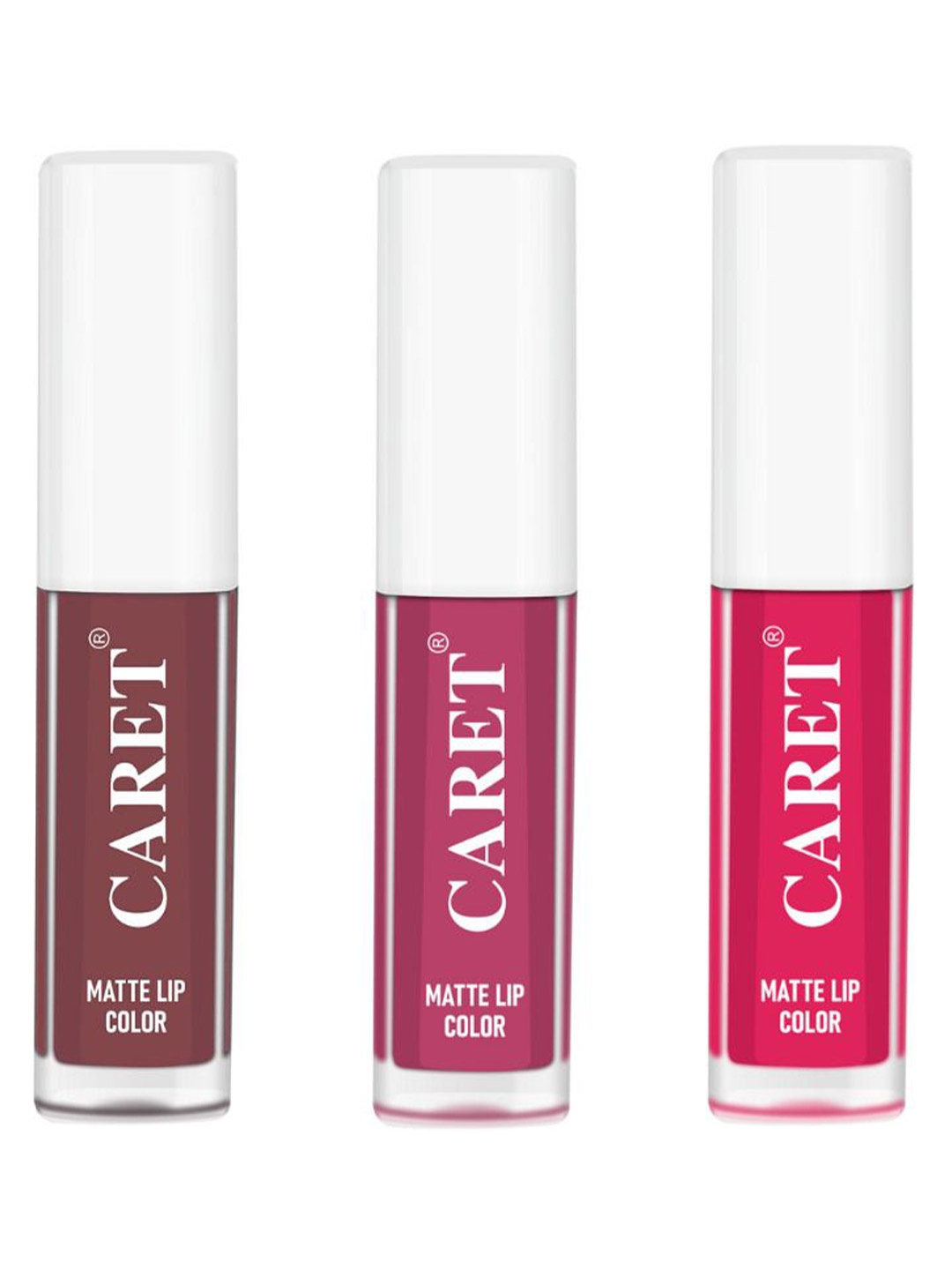 CARET ORGANIC Set Of 3 Super-Pigmented Liquid Matte Lipsticks - 2 ml Each - 1-8-4, Pink
CARET ORGANIC Set Of 3 Super-Pigmented Liquid Matte Lipsticks - 2 ml Each - 1-8-4, Pink