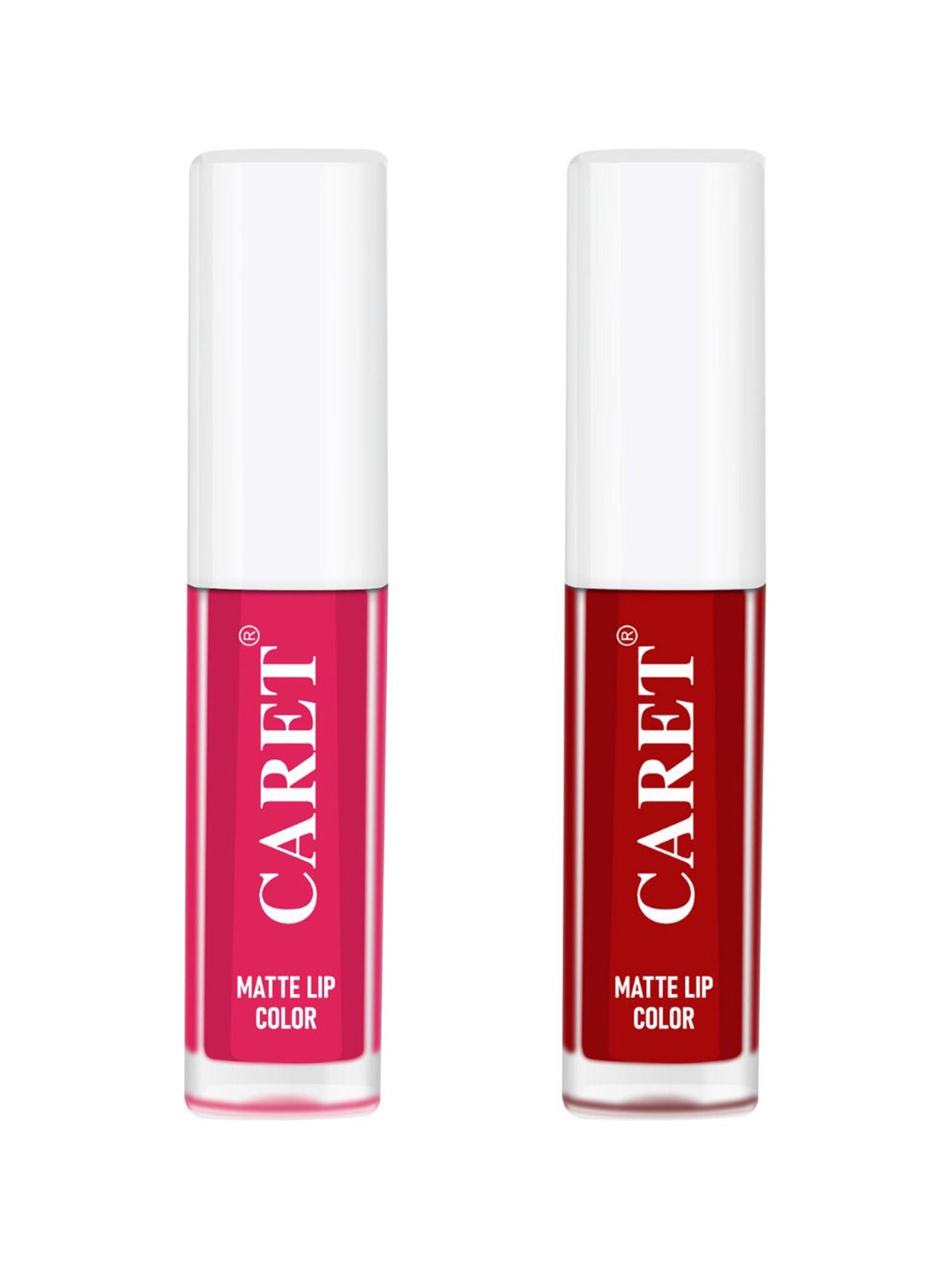CARET ORGANIC Set Of 2 Super-Pigmented Liquid Matte Lipsticks - 4 ml - Pink - 4 & Red -3
CARET ORGANIC Set Of 2 Super-Pigmented Liquid Matte Lipsticks - 4 ml - Pink - 4 & Red -3